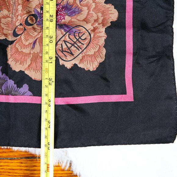 COACH Silk Square Scarf With Kaffe Fassett Print - Picture 10 of 10